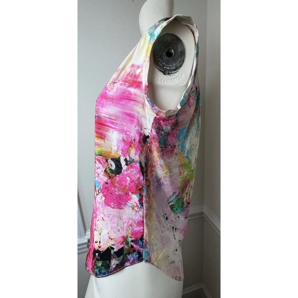 Amanda Uprichard Small  100% Silk Sleeveless Blouse - Picture 4 of 10